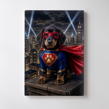 Personalised Superhero Pet Portrait